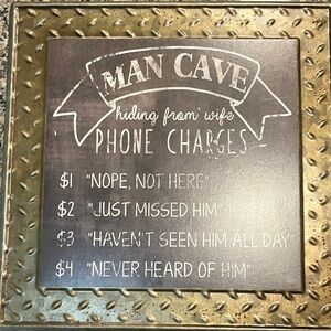 Man Cave Decorative Sign